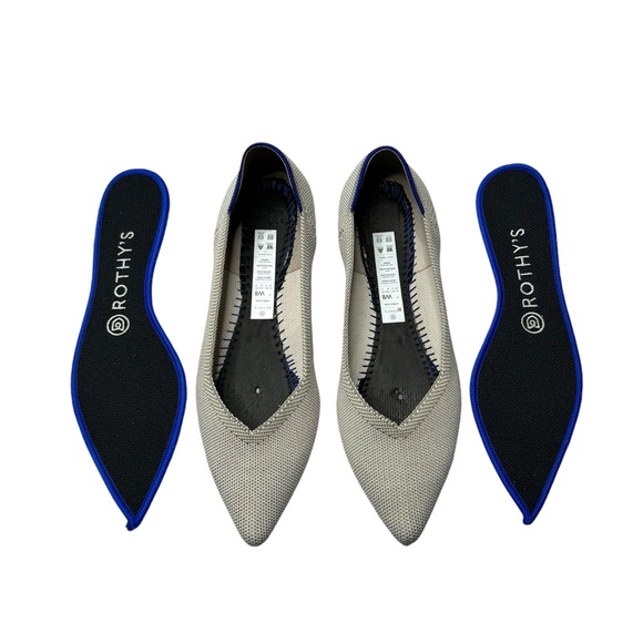 Rothy’s | The Point in Flax Birdseye Gray 8 - Picture 4 of 8